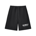 Black Divinely Protected Essential Heavyweight Fleece Shorts