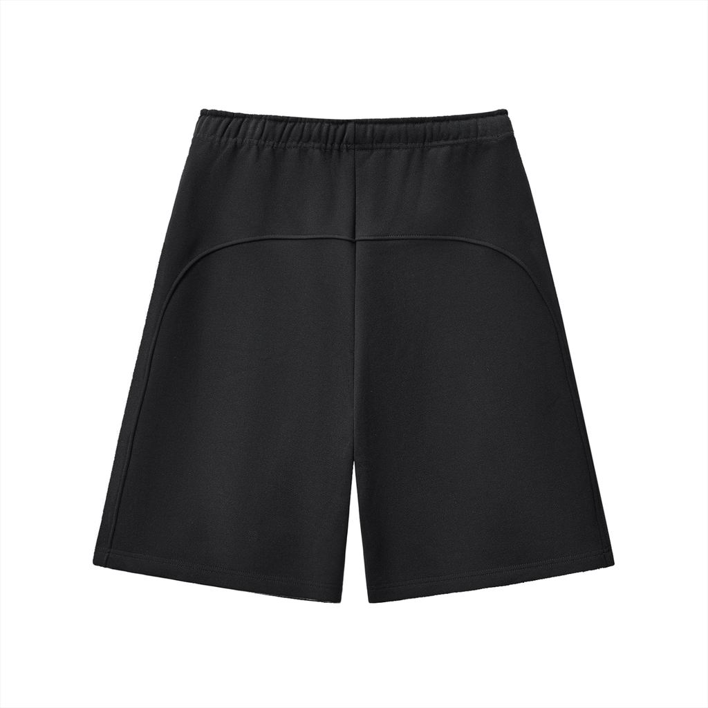 Black Divinely Protected Essential Heavyweight Fleece Shorts