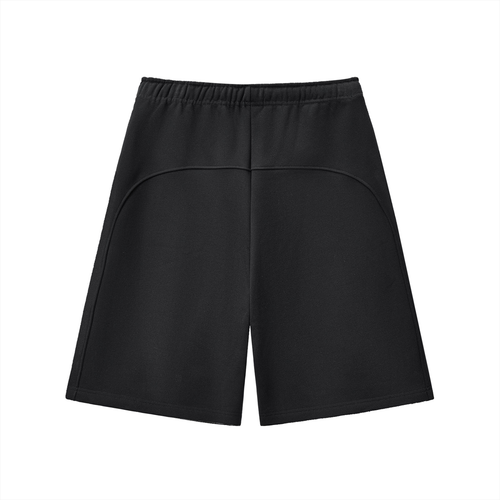 Black Divinely Protected Essential Heavyweight Fleece Shorts