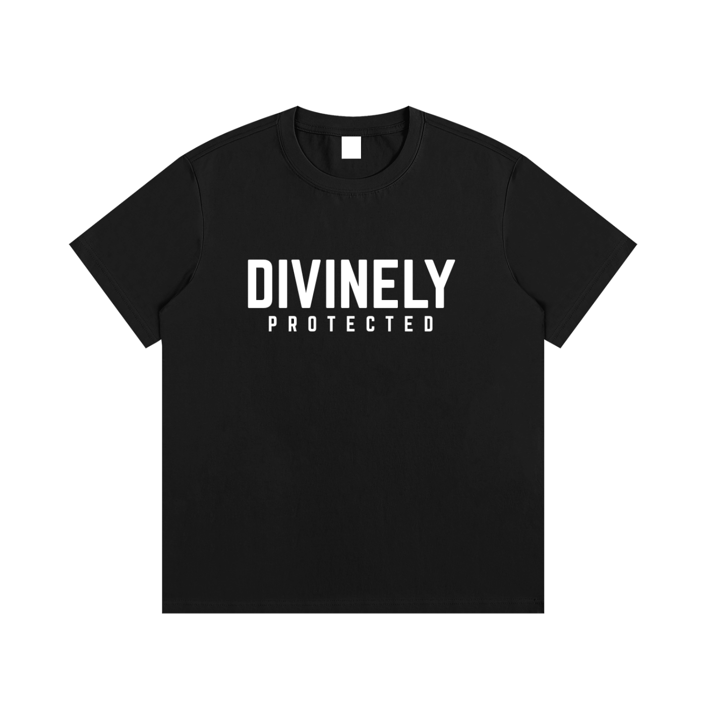 Black Divinely Protected Essential Cotton T-Shirt